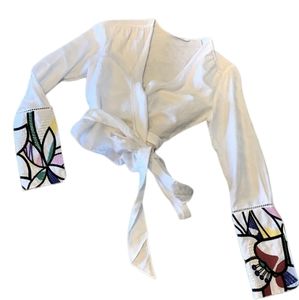 Robert Graham linen wrap shirt